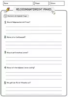 Vorschau - Arbeitsblätter - Religionsunterricht Praxis Religion Arbeitsblätter mit Fragen + Lösungen Lesetext - Seite 3
