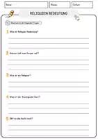 Vorschau - Arbeitsblätter - Reliquien Bedeutung Religion Arbeitsblätter mit Fragen + Lösungen Lesetext - Seite 3