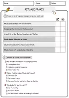 Vorschau - Arbeitsblätter - Rituale Praxis Religion Arbeitsblätter mit Fragen + Lösungen Lesetext - Seite 2