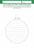 Vorschau - Arbeitsblätter - Schwungübung im Winter:Weihnachtskugeln - Seite 3