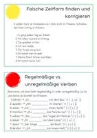 Vorschau - Arbeitsblätter - Stationsarbeit Zeitformen mit Lösungen - Seite 3
