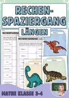 Vorschau - Arbeitsblätter - Rechenspaziergang Längen umwandeln (2-fach differenziert) - Deckblatt