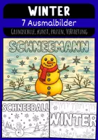Vorschau - Mal- und Bastelvorlagen - Winter Mal- und Bastelvorlagen Ausmalbilder Winterzeit Grundschule - Deckblatt