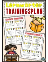 Vorschau - Fördermaterial/Inklusion - Lernwörter - Trainingsplan (1. Klasse) - Deckblatt