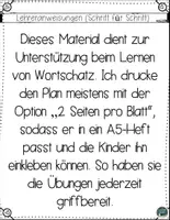 Vorschau - Fördermaterial/Inklusion - Lernwörter - Trainingsplan (1. Klasse) - Seite 1
