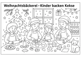 Vorschau - Mal- und Bastelvorlagen - Weihnachtsbäckerei - Seite 1
