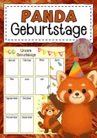 Vorschau - Anderer Materialtyp - Roter-Panda-Klasse Geburtstagskalender - Deckblatt