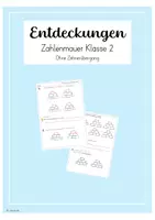 Vorschau - Arbeitsblätter - Zahlenmauern ohne ZÜ - Entdeckungen (ZR 100) - Deckblatt
