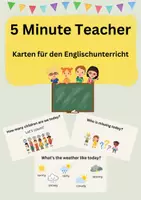 Vorschau - Bildkarten - 5-Minute-Teacher - Karten für den Englischunterricht - Deckblatt