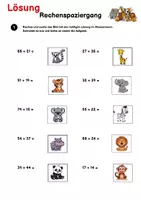 Vorschau - Spiele - Rechenspaziergang Addition Klasse 2 - Seite 2