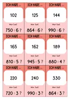 Vorschau - Spiele - Grundrechenarten Division 1 bis 1000 - Ich habe... Wer hat...? Spiel Mathe - Seite 3