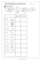 Vorschau - Arbeitsblätter - School things - Interviews - Stundenmaterial - Seite 3
