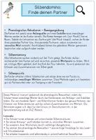 Vorschau - Spiele - Wörter bilden mit Silben: Silbenpuzzle | Phonologische Bewusstheit - Seite 2