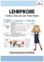 Vorschau - Stundenentwürfe - Unterrichtsentwurf Lehrprobe - Fishbowl Diskussion - Mediennutzung (Sozialkunde) - Deckblatt