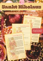 Vorschau - Text - Nikolaus von Myra – Leseverständnis & Gedicht – FREEBIE - Deckblatt