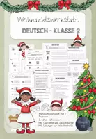 Vorschau - Arbeitsblätter - Weihnachtswerkstatt / Lerntheke Deutsch Klasse 2 Weihnachten - Deckblatt