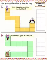 Aperçu - Feuilles d'exercices - Step-by-Step Coding Math Logic for Little Learners - Page 3