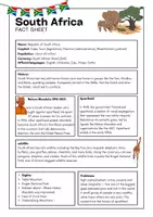 Vorschau - Arbeitsblätter - South Africa- Fact Sheet (History, Nelson Mandela, Problems...) - Seite 2