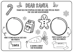 Vista previa - Manualidades / Dibujos para colorear - 🎄 Salvamanteles Mágicos para Esperar a Santa y a los Reyes Magos (Español y Inglés) - página 1