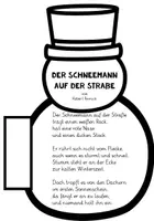 Vorschau - Arbeitsblätter - Gedicht "Der Schneemann auf der Straße" von Robert Reinick - Seite 3