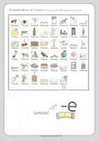 Vorschau - selbst erstellte Cliparts/Grafiken - Clipart-Paket Rechtschreibung: Wörter mit Schwa e - Seite 2