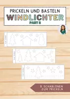 Vorschau - Arbeitsblätter - (2) Windlichter prickeln - Weihnachten Winter Weihnachtsgeschenke - Deckblatt