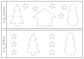 Vorschau - Arbeitsblätter - (2) Windlichter prickeln - Weihnachten Winter Weihnachtsgeschenke - Seite 1