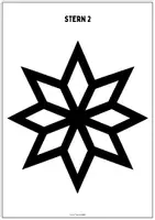 Vorschau - Mal- und Bastelvorlagen - ⭐ Scherenschnitt-Sterne als Fensterbild – Papiersterne in 15 Designs & 2 Größen - Seite 3
