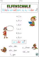 Vorschau - Arbeitsblätter - Materialpaket "In der Elfenschule" Verben und Verbformen - DaZ / DaF / Deutsch - Seite 2