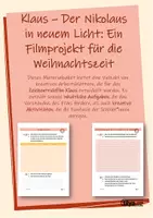 Vorschau - Arbeitsblätter - Klaus - Der Nikolaus in neuem Licht: Ein Film für die Weihnachtszeit - Deckblatt