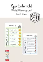 Vorschau - Spiele - Sportunterricht - Würfel Warm-up und Cool-down - Deckblatt