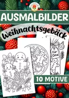 Vorschau - Mal- und Bastelvorlagen - Ausmalbilder - Weihnachtsgebäck - Deckblatt