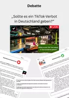 Vorschau - Arbeitsblätter - Debatte - TikTok-Verbot in Deutschland - Deckblatt