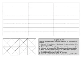 Vorschau - Mal- und Bastelvorlagen - Druckvorlage "Kantenmodell Würfel bauen" (Mathe) - Seite 1