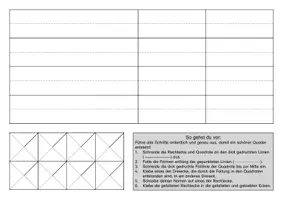 Vorschau - Mal- und Bastelvorlagen - Materialpaket "Kantenmodelle Quader und Würfel bauen" - Seite 1