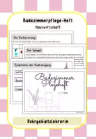 Vorschau - Arbeitsblätter - Badezimmerpflege Heft Hauswirtschaft - Deckblatt