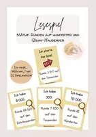 Vorschau - Spiele - Lesespiel Mathe: Runden auf den Hunderter, (Zehn-)Tausender - Deckblatt