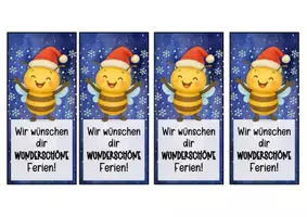 Vorschau - Anderer Materialtyp - Bienenklasse Lesezeichen zu Weihnachten - Seite 2