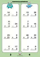 Vista previa - Hojas de trabajo - MONSTRUITOS MATEMÁTICOS (CÁLCULO 1º) Cuadernillo 4 - página 2