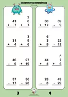 Vista previa - Hojas de trabajo - MONSTRUITOS MATEMÁTICOS (CÁLCULO 1º) Cuadernillo 5 - página 2