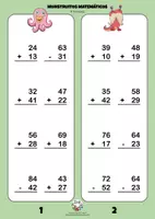 Vista previa - Hojas de trabajo - MONSTRUITOS MATEMÁTICOS (CÁLCULO 1º) Cuadernillo 6 - página 1