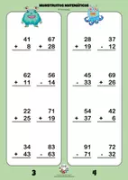 Vista previa - Hojas de trabajo - MONSTRUITOS MATEMÁTICOS (CÁLCULO 1º) Cuadernillo 6 - página 2
