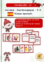Vorschau - Spiele - Navidad Zuordnungsspiel - Vocabulario A1 - Deckblatt