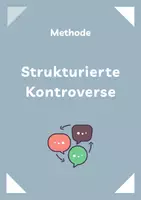 Vorschau - Arbeitsblätter - Debatten-Methode: Strukturierte Kontroverse - Deckblatt