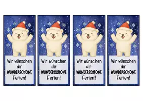 Vorschau - Anderer Materialtyp - Eisbärenklasse Lesezeichen zu Weihnachten - Seite 2