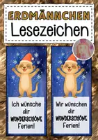 Vorschau - Anderer Materialtyp - Erdmännchenklasse Lesezeichen zu Weihnachten - Deckblatt