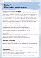 Vorschau - Arbeitsblätter - Azteken eine Hochkultur- Stationsarbeit (+Differenziertes Material) - Seite 3