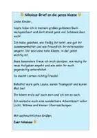 Vorschau - Arbeitsblätter - Briefe vom Nikolaus - Seite 1