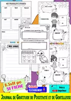 Aperçu - Apprentissages en autonomie - Mon Journal de Gratitude, de Positivité et de Gentillesse - Page de couverture