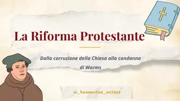 anteprima - Presentazioni / Lavagne - La Riforma Protestante: dalla corruzione della Chiesa alla condanna di Worms - Pagina 1
